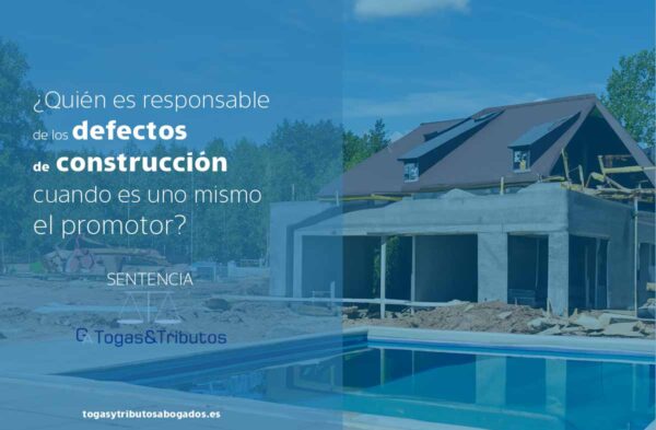sentencia defectos de construcción cuando uno mismo es el promotor